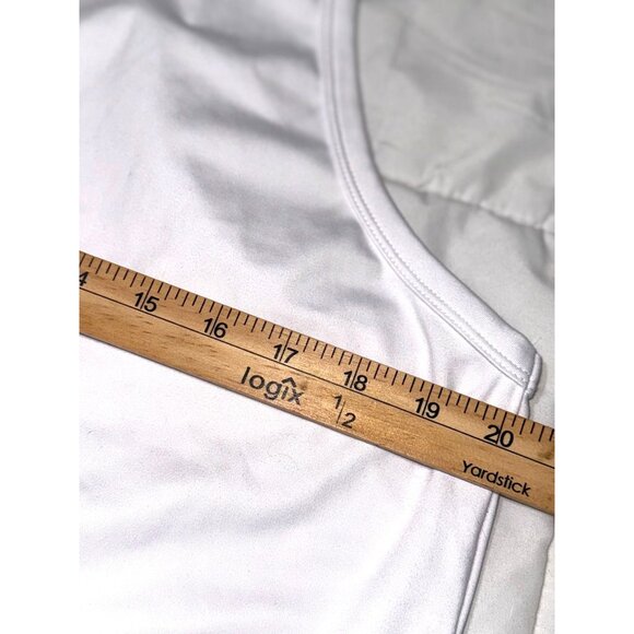 Danskin Womens White Sleeveless Tank Top XXL Soft Lightweight Casual - Picture 4 of 4